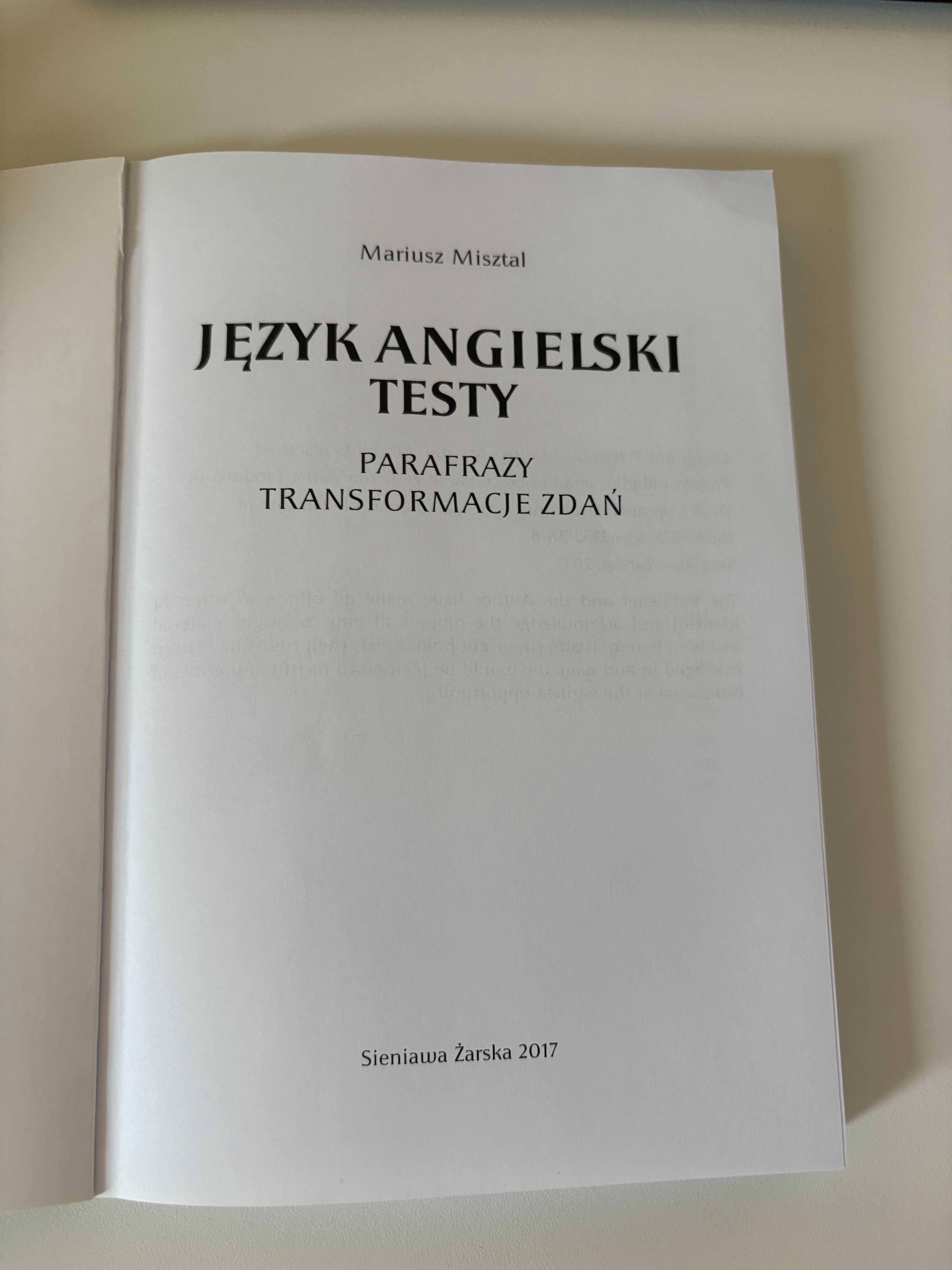 Język angielski – testy. Parafrazy - transformacje zdań.
