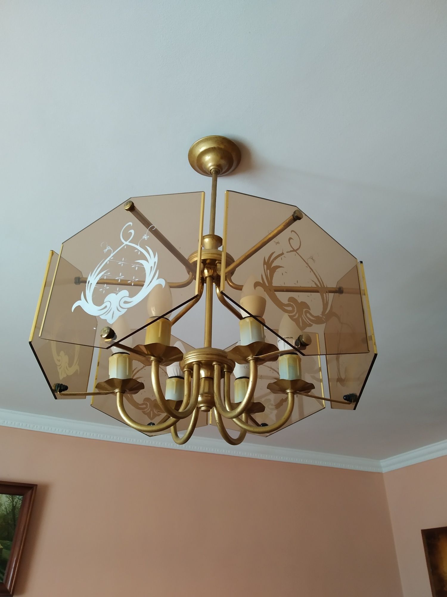 Lampa sufitowa żyrandol do salonu jadalni