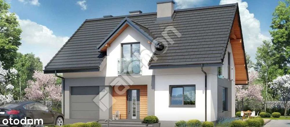 Nowe domy przy lesie NATURA 2000 — 5 pokoi, garaż, asfalt, światłowód