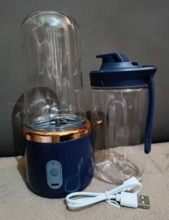 Аккумуляторний, портативний USB блендер, шейкер.