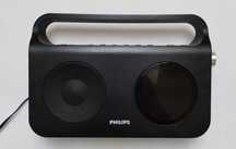 Radio Philips AE2800/12 odbiera fale długie, średnie i UKF, zasilacz