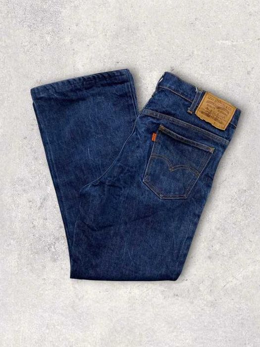 Levis Strauss Orange tab 90s blue denim niebieskie dżinsy vintage