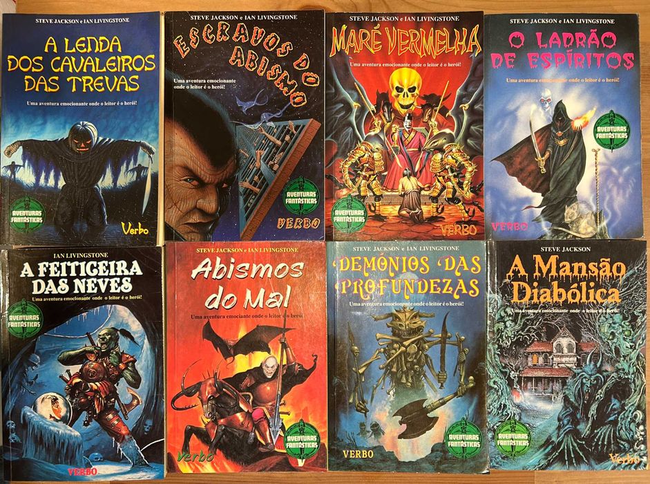 Coleção Aventuras Fantásticas –19 livros Verbo Ian Livingstone/Steve J