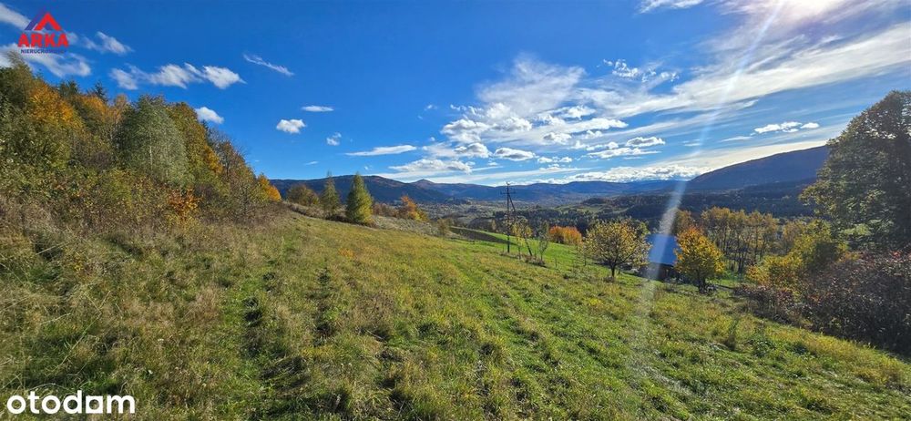 Widokowa działka z panoramą Beskidu Wyspowego
