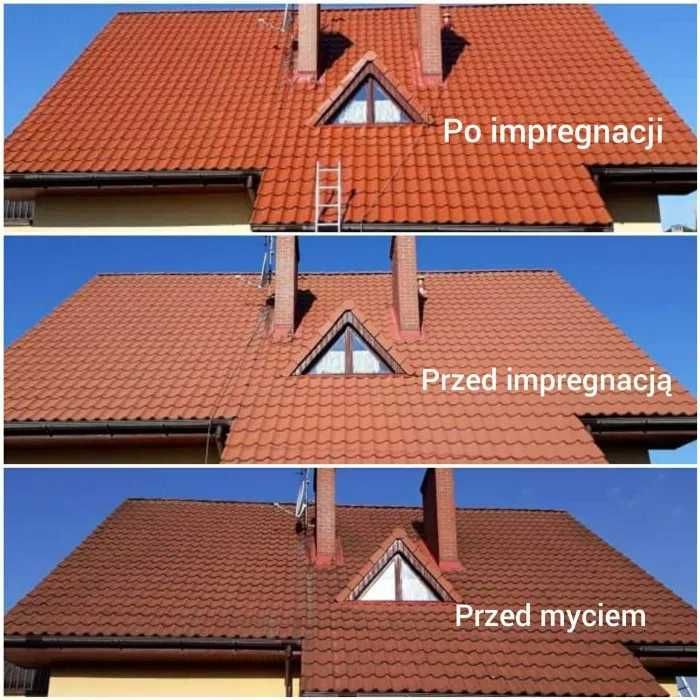 Mycie dachu dachów, kostki elewacji IMPREGNACJA - WOLNE TERMINY