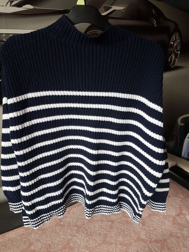 Cupcakes and cashmere  XL 42 sweter jak Nowy granatowy w białe pasy