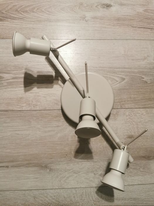 IKEA TROSS listwa sufitowa + 3x żarówka GU10