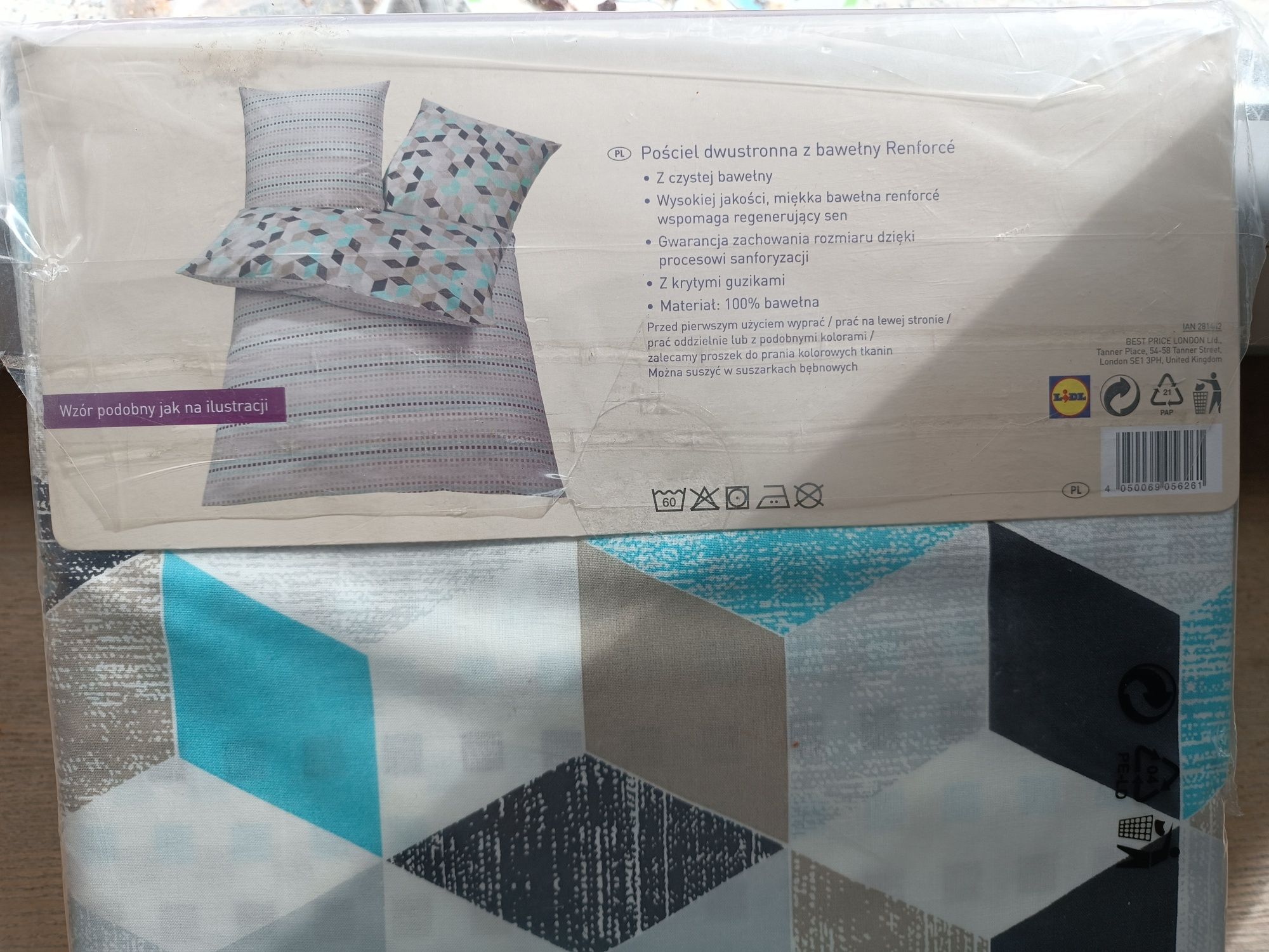 Nowa pościel Meradiso King size 220x 200 dwustronna bawełna Renforce