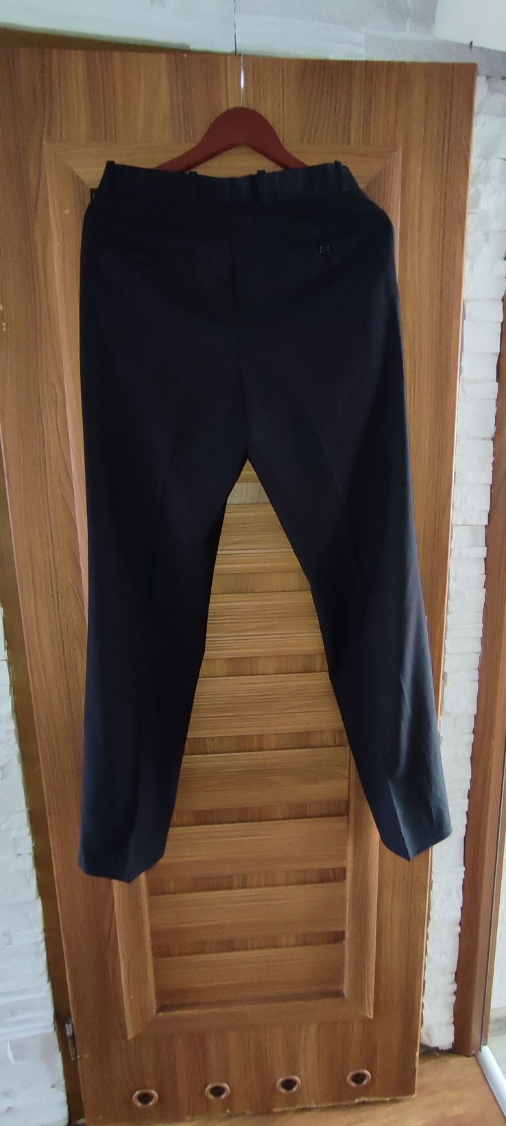 Nowe spodnie garniturowe klasyczne czarne rozm M wymiary na fotkach