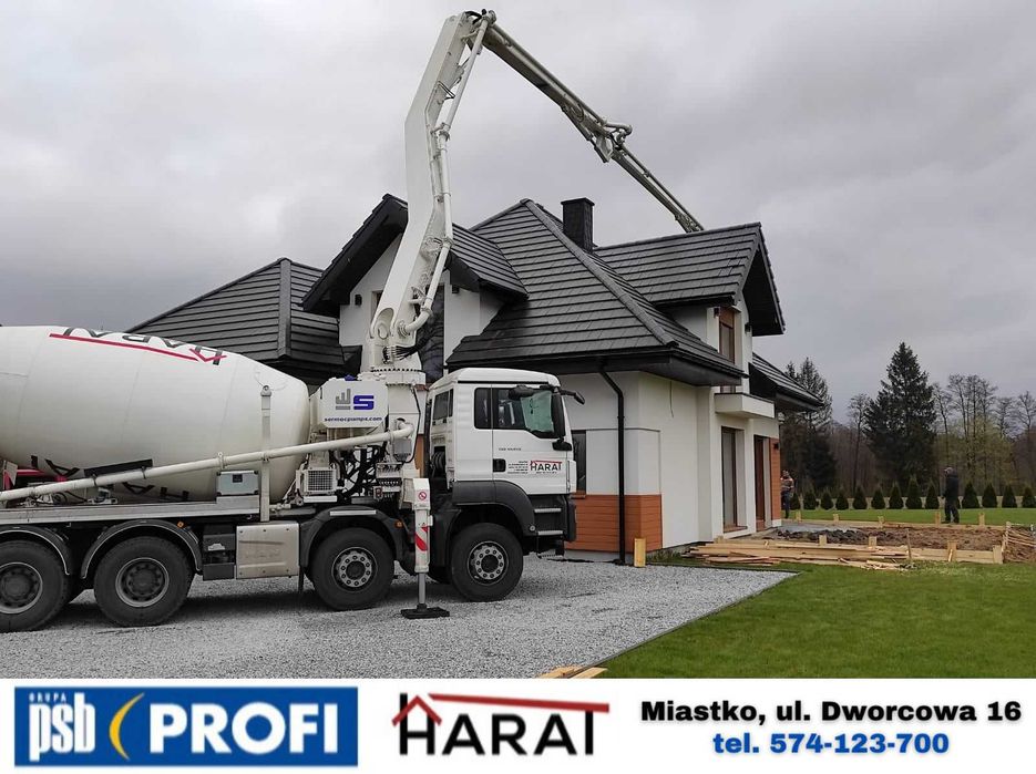 Beton towarowy Stabilizacje Pompowanie + Transport Lipnica i Okolice