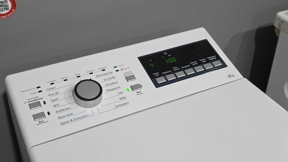 Pralka od góry Bauknecht 6kg/1200obr, Green&Clean, wyświetlacz LED