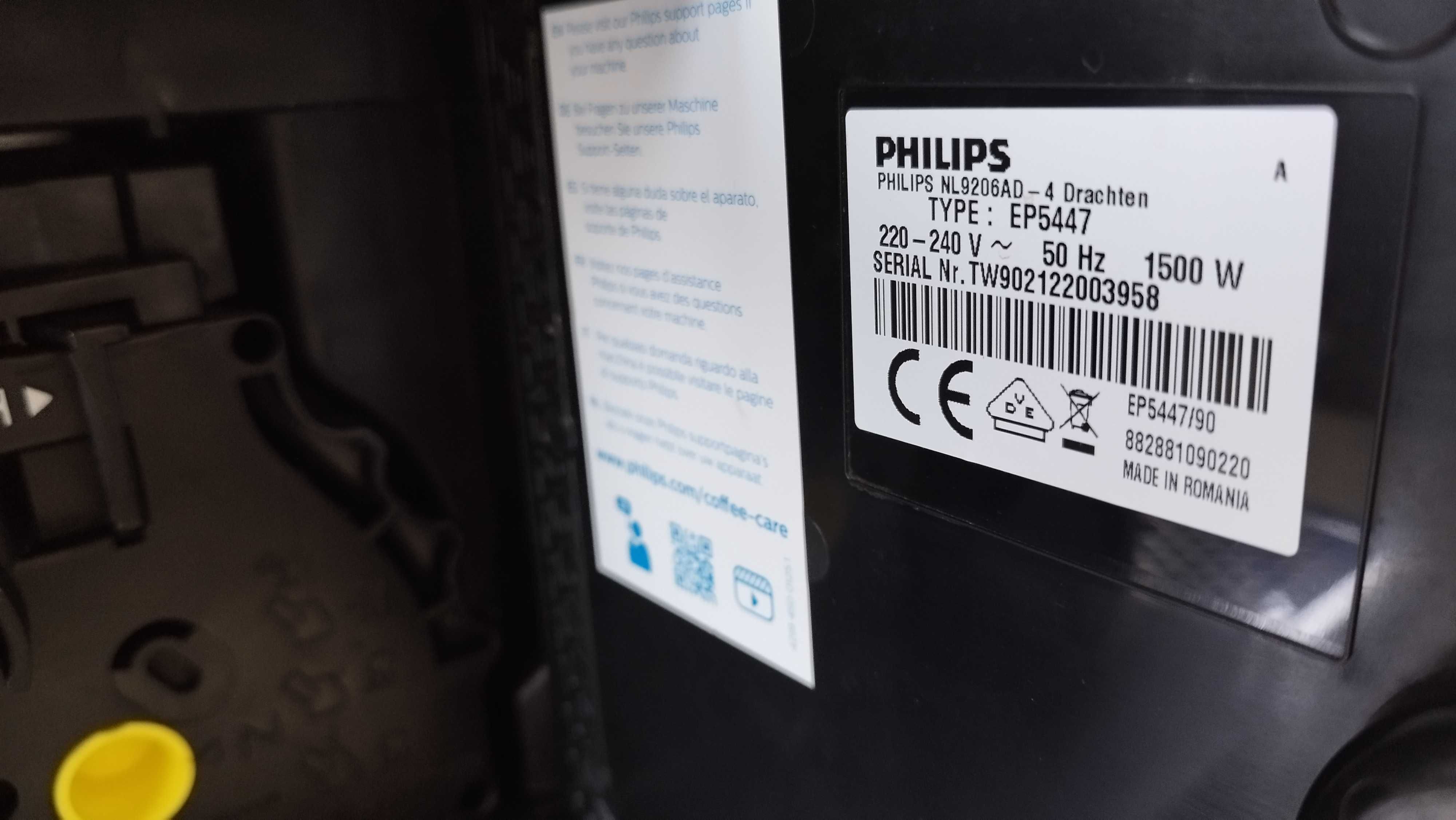 Automatyczny ekspres ciśnieniowy Philips LatteGo EP5447/90 1500W 15Bar