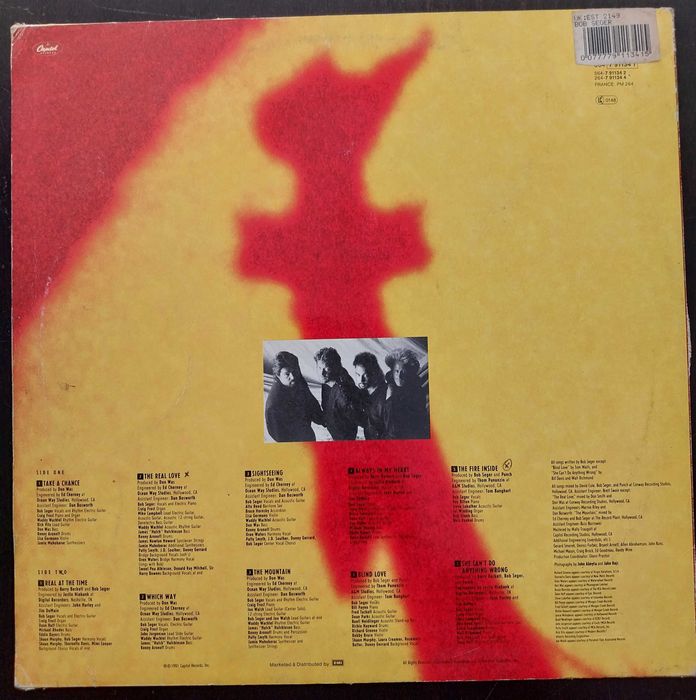 vinil: Bob Seger and The Silver Bullet Band “The fire inside”