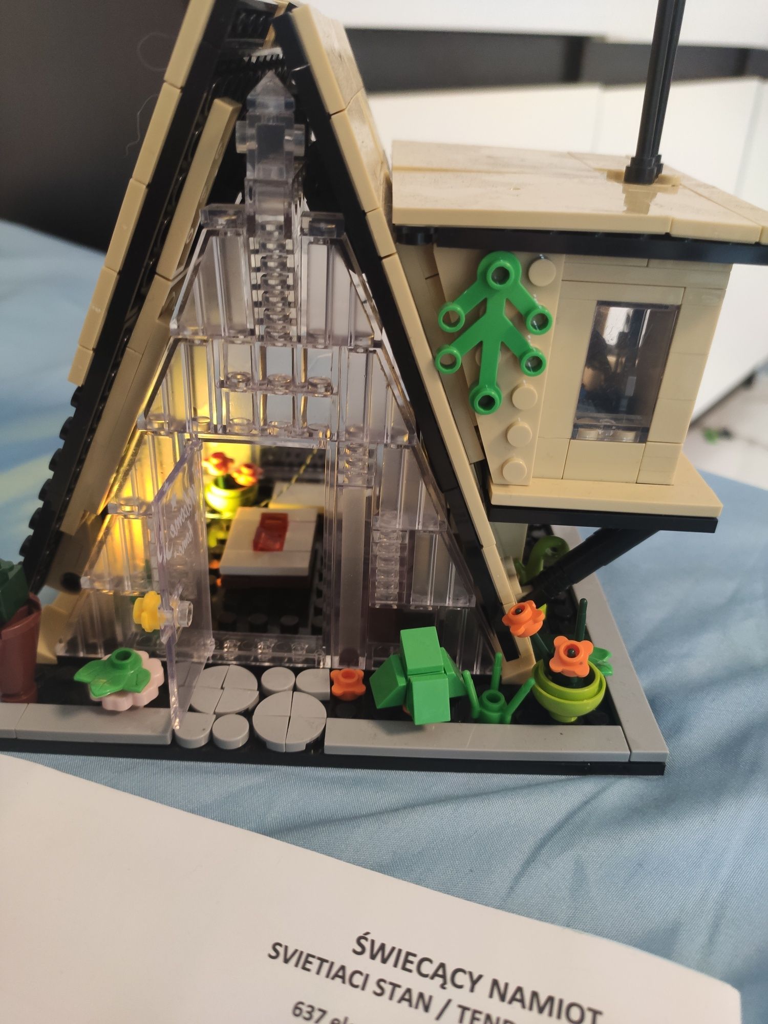 Klocki elfun lego świecacy namiot