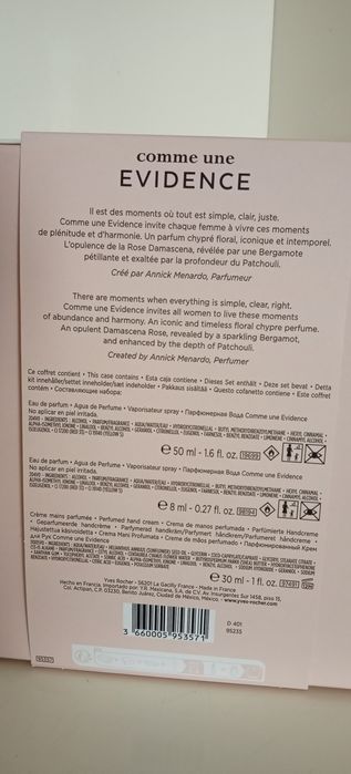 Conjunto Evidence Yves Rocher