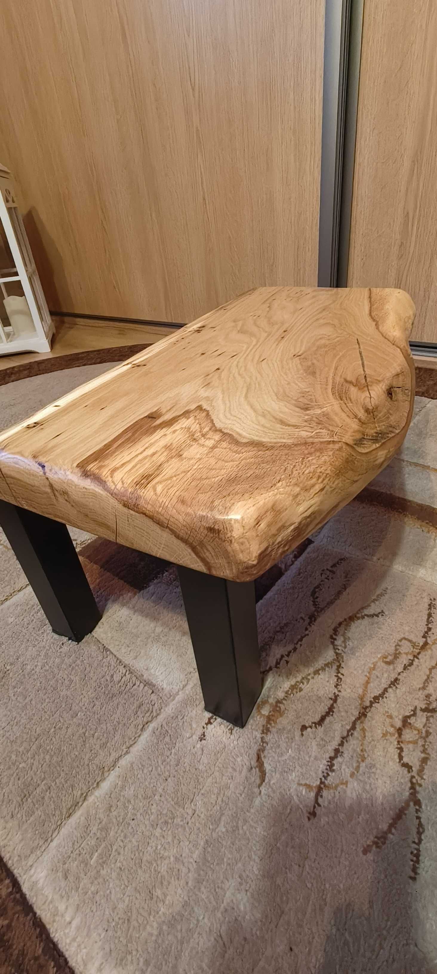 Taboret, krzesło, podnóżek, dąb natura.