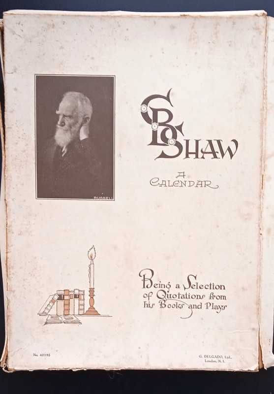Biały kruk unikat George Bernard Shaw Kalendarz książki historyczne