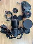 Sony Alpha 300 dużo obiektywów