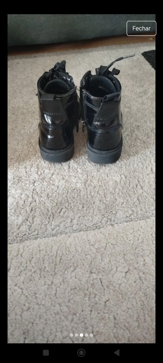 Botas pretas menina 26