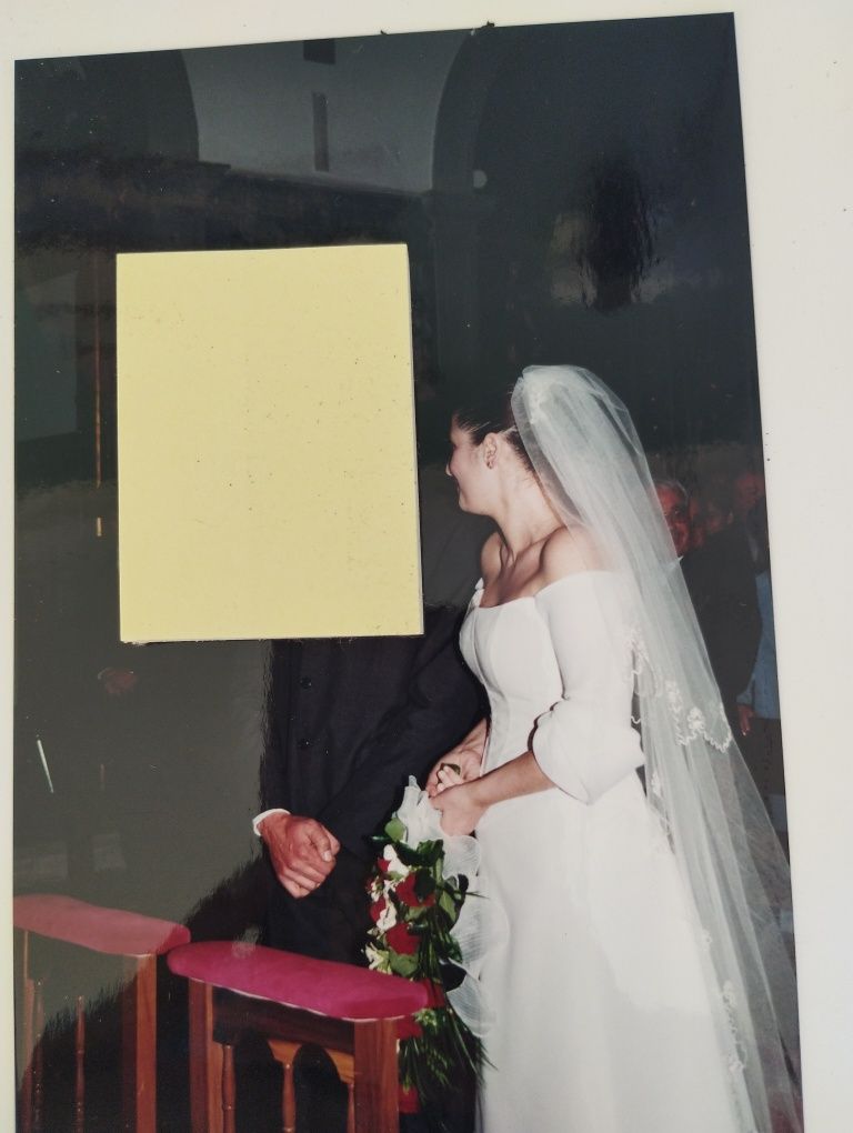 Vestido de noiva em organza