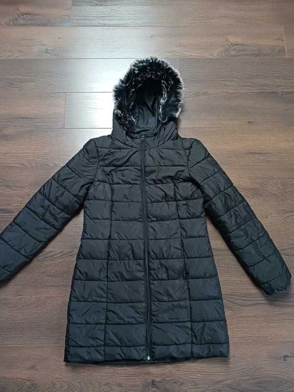 Kurtka Esmara 36/38 S/M - długa, czarna - Polecam
