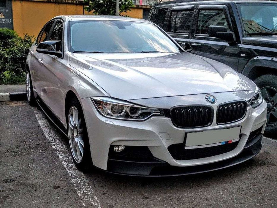 Накладка бампера юбка M performance BMW 3 series F30 F31 ABS пластик