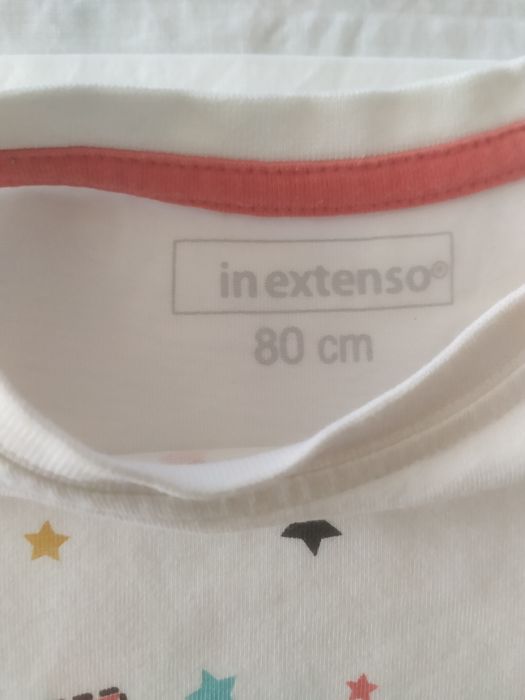 Lote 3 camisolas menino de manga comprida - 12 meses