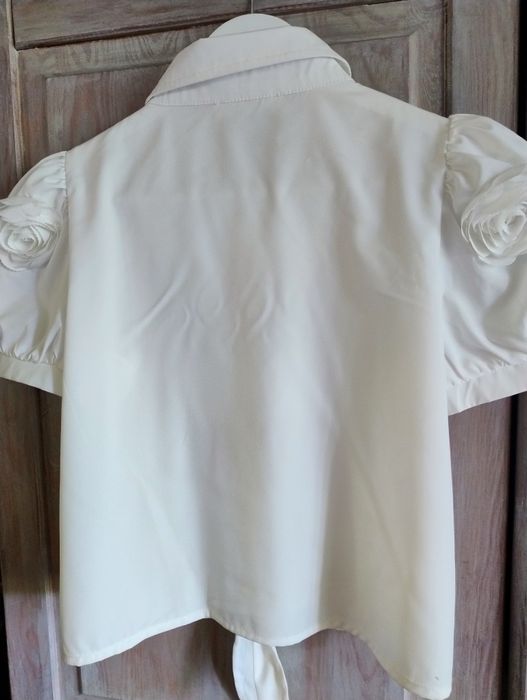 Bluzka biała wizytowa dziewczęca 12 lat