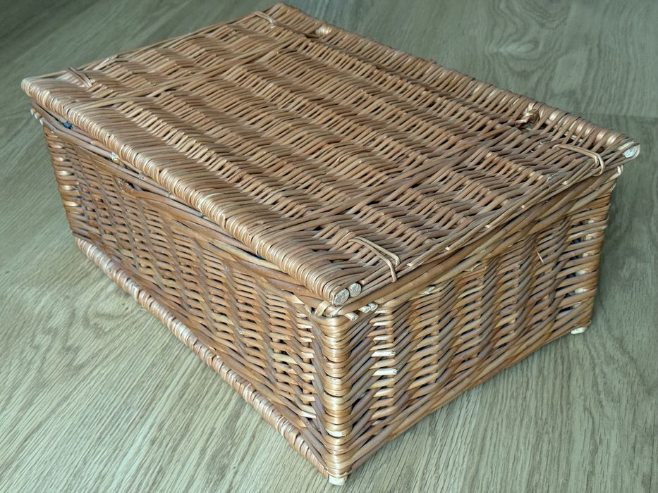 Kosz wiklinowy prostokatny
