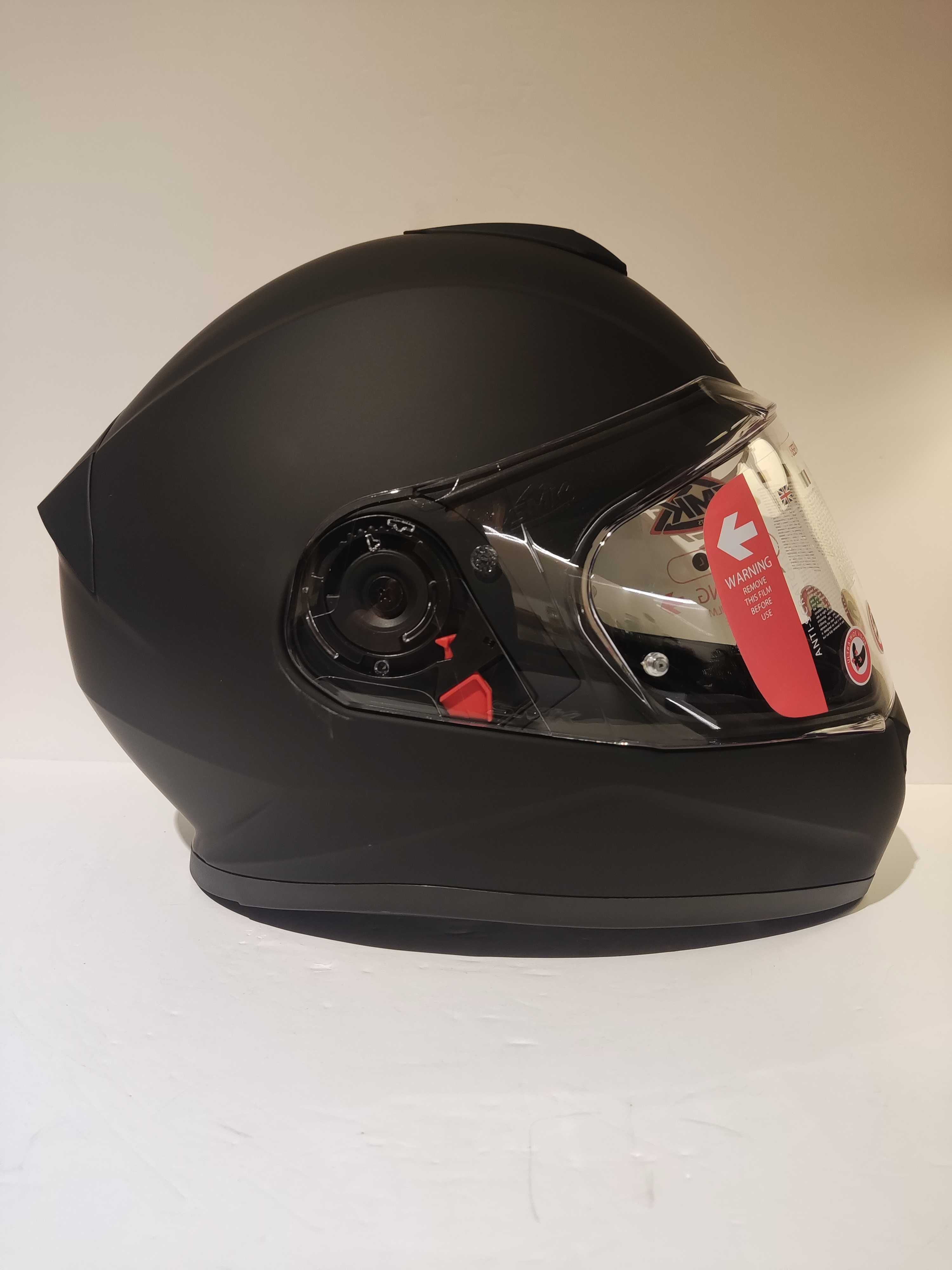 Capacete dupla-viseira integral mota scooter novo