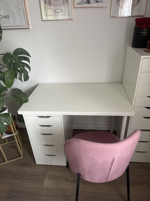 Komoda alex ikea + biurko + krzesło