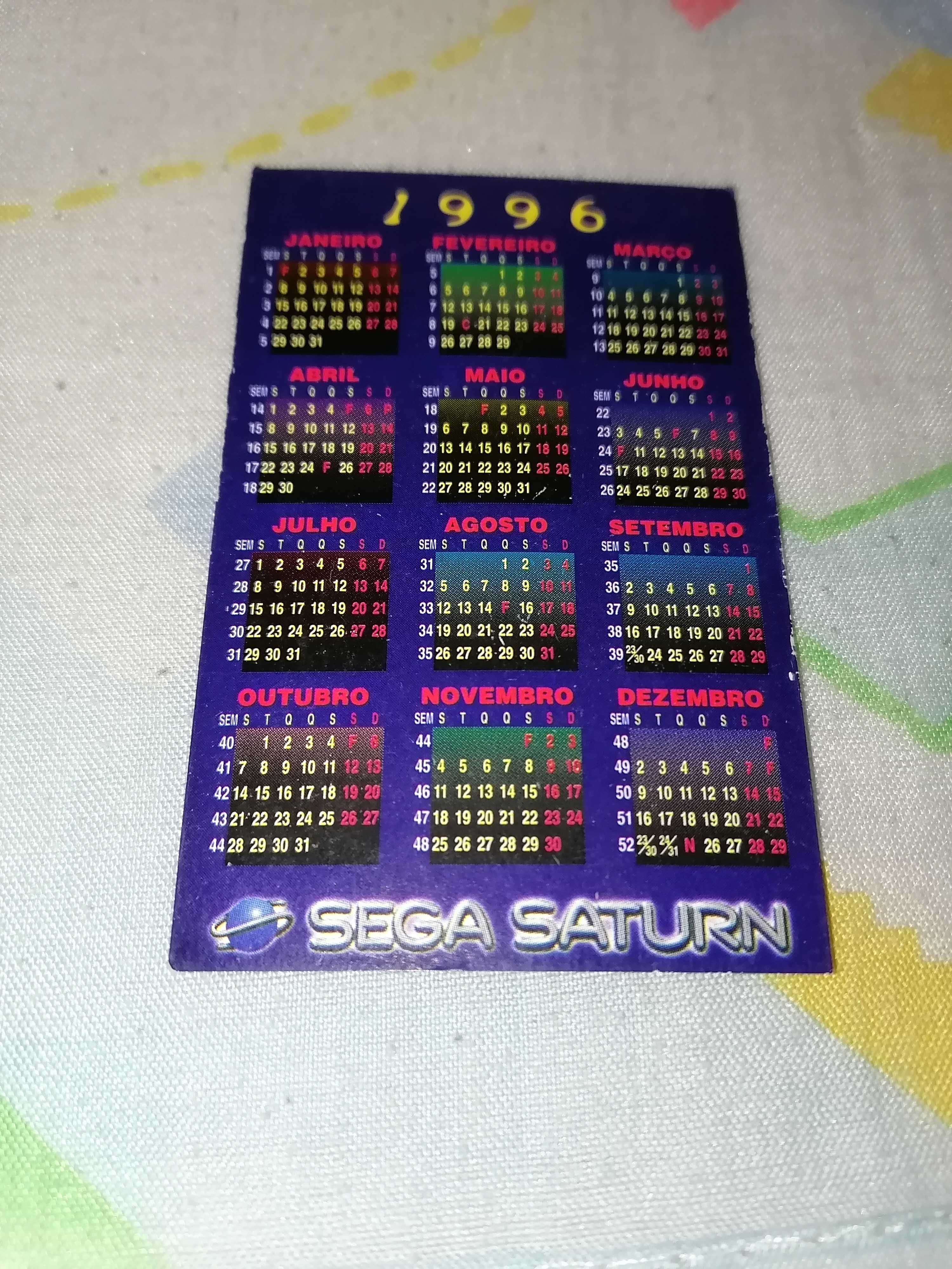 Calendário Sega Saturn 1996