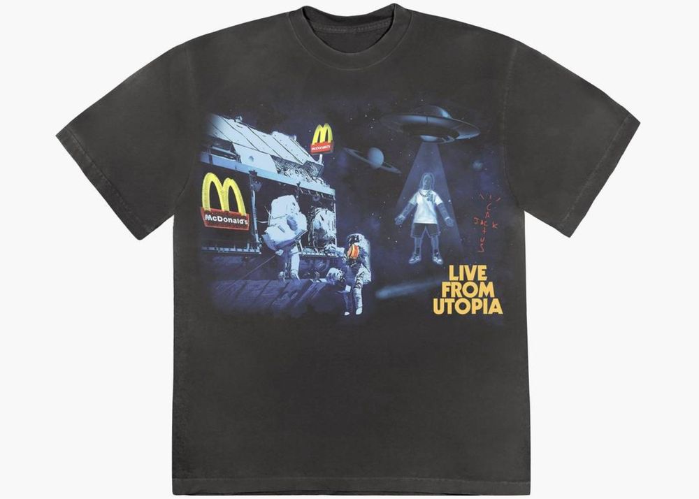 Футболка Travis Scott x McDonald’s Live From Utopia, розмір Л