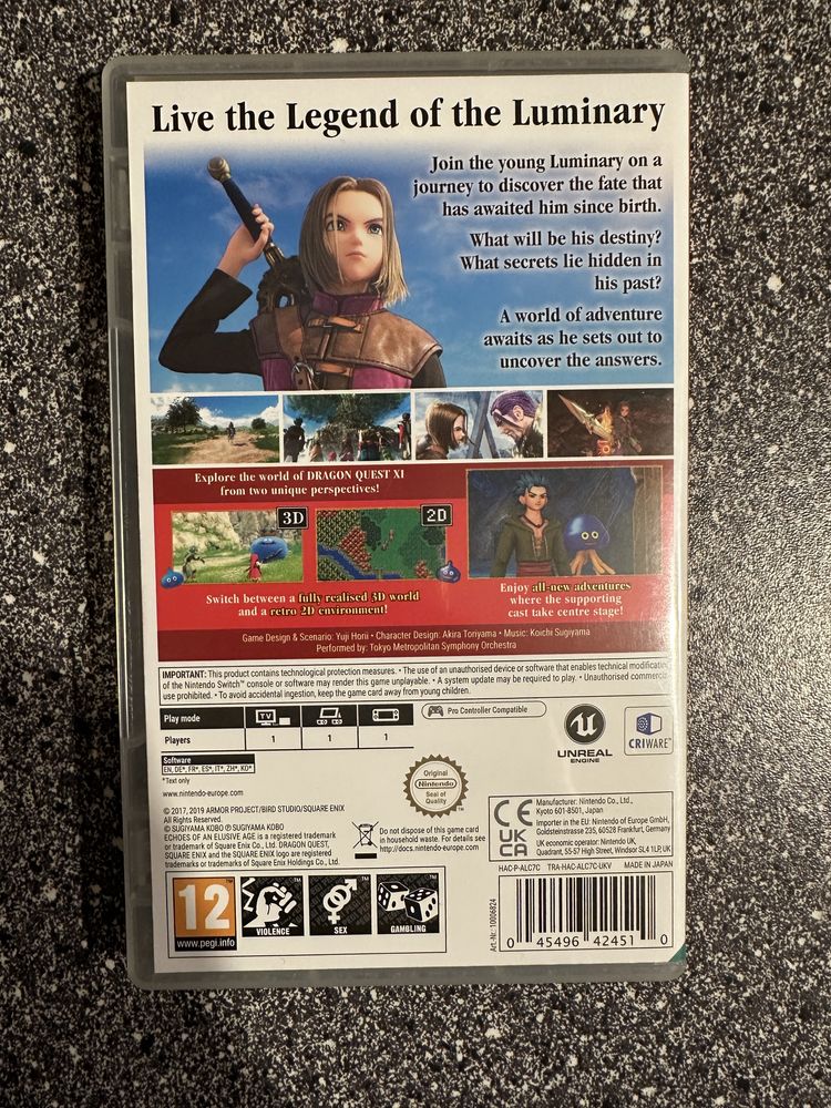 Dragon Quest XI (11) Nintendo Switch