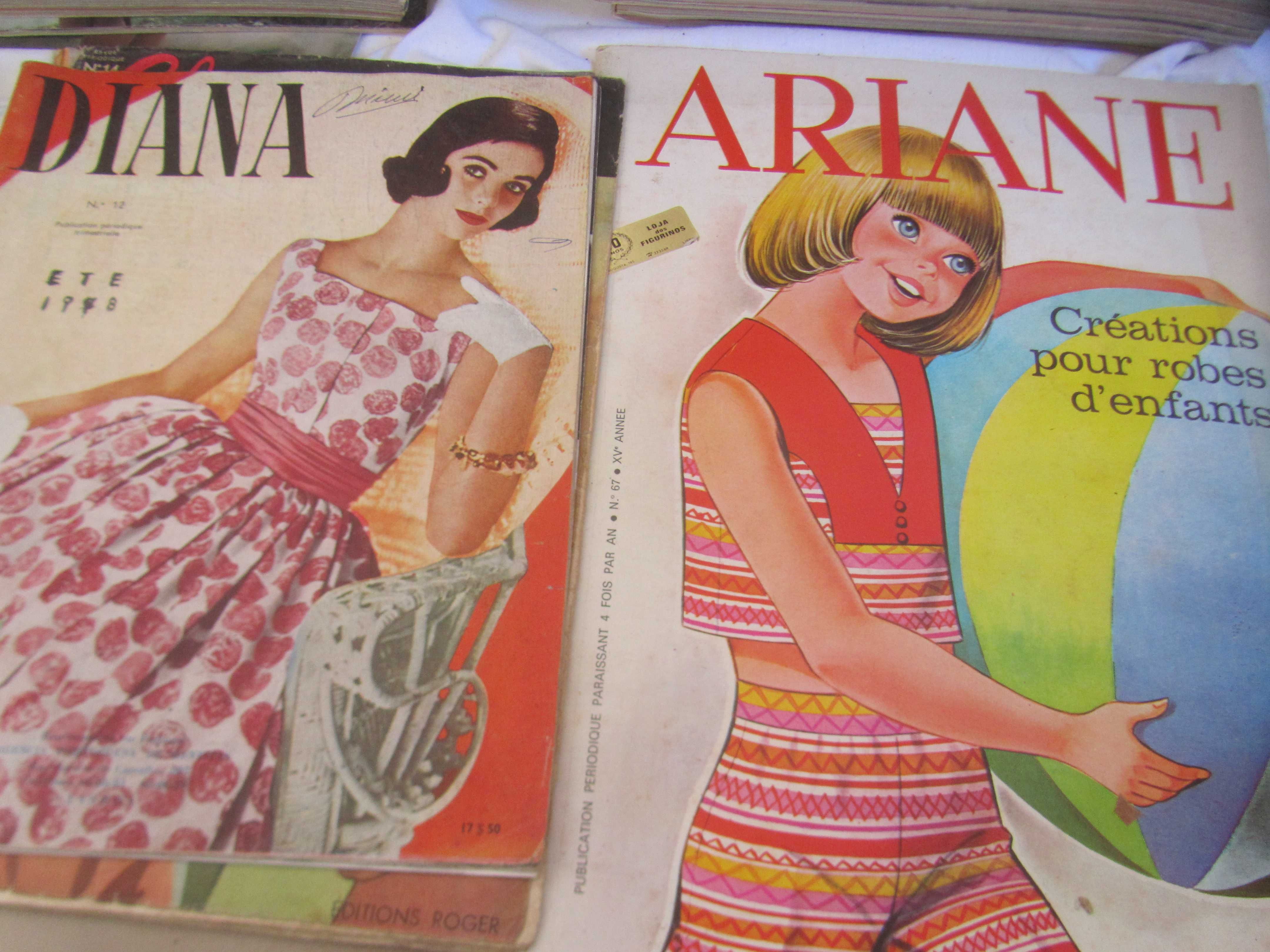revistas de moda antigas anos 40 a 80 burda, elegantíssima, elégance