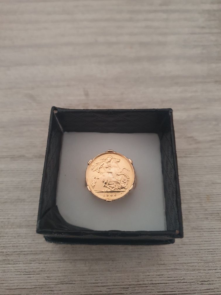 Anel meia libra 19kt