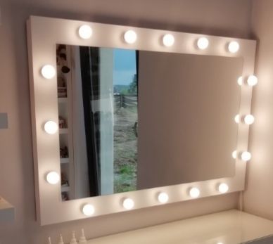 Toaletka z lustrem Hollywood 120cm do wizazu makijazu make up