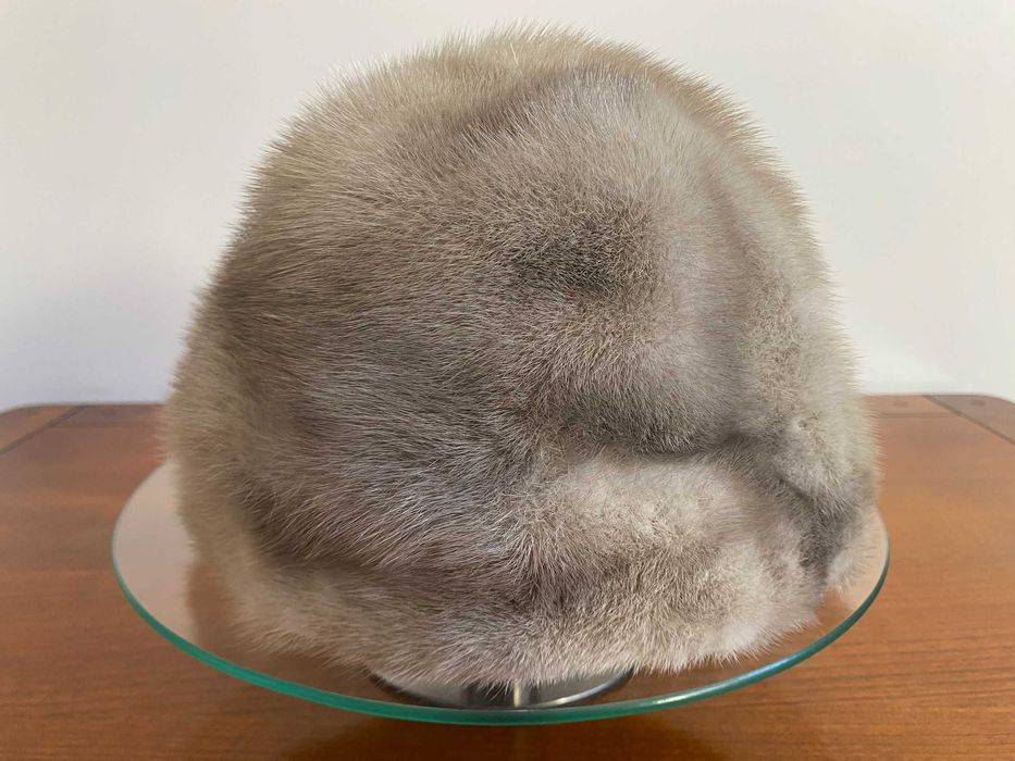 Kapelusz Z Futra Norek / Kołnierz Futrzany Vintage Lata 60-70