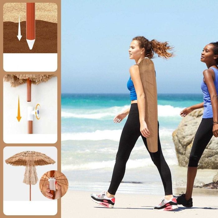 Parasol plażowy ogrodowy w stylu hawajskim. 018