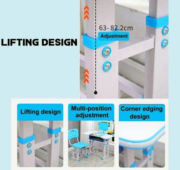 Парта школьная детская bambi синие и розовые Парта-трансформер (АКЦИЯ)
