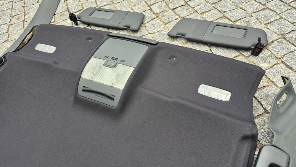 AUDI A4 B6/B7 AVANT-Teto Completo C/TODOS ACESSÓRIOS E PILARES PRETOS
