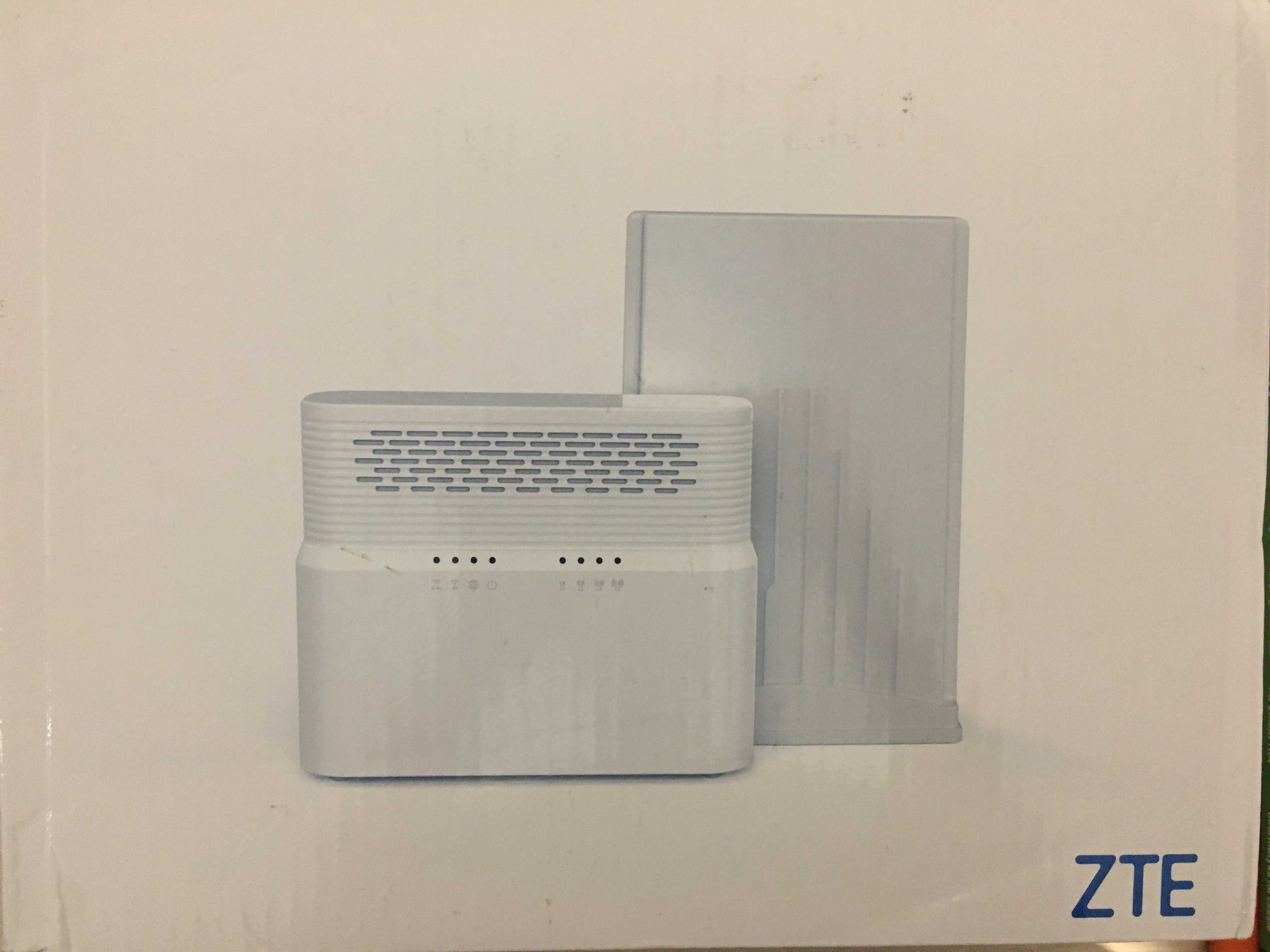 ZTE MF256 LTE-zestaw z zewnętrznym modemem LTE oraz routerem wi-fi