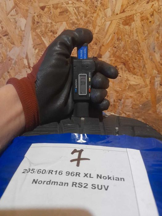 Комплект Nokian Nordman RS2 205/60 R16 96R XL Б/У 6,5 мм