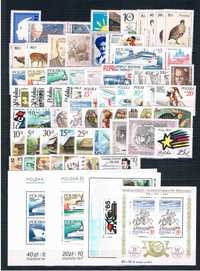 Rocznik 1986 ** czysty kompletny - znaczki pocztowe