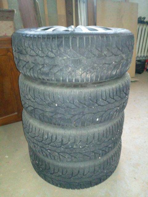 Felgi stalowe 5x112 z oponami zimowymi 205/60 R16