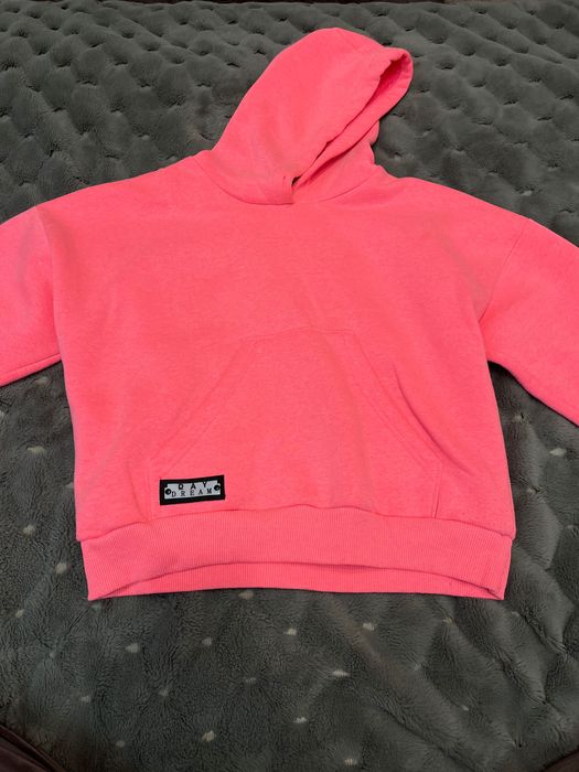 Рожеве худі на флісі