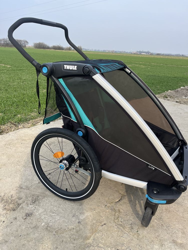 Wozek  dla dzieci rowerowy riksza rowerowa Thule Lite stan bdb