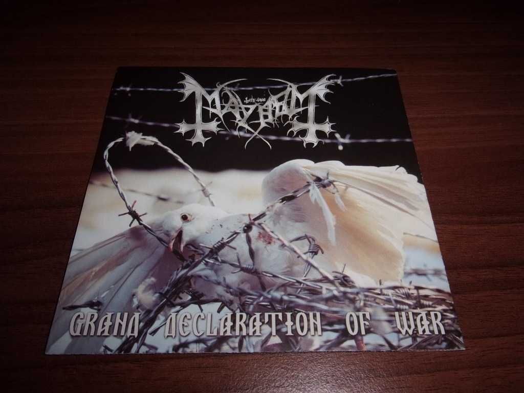 Mayhem - Grand Declaration of War CD 1st press / black metal