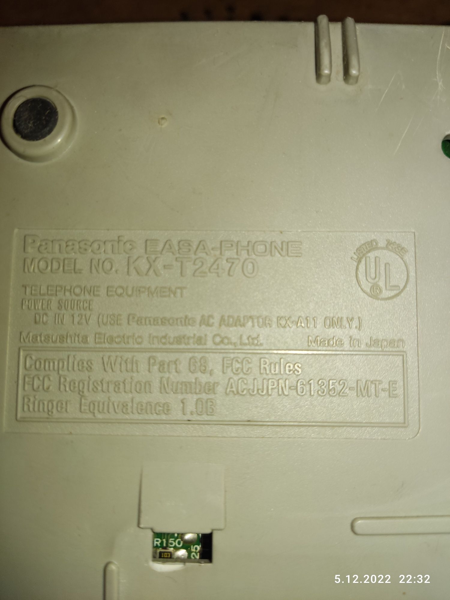 Telefon z sekretarką Panasonic KX-T2470 + identyfikator numerów gratis
