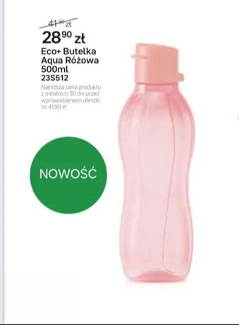 Tupperware butelka aqua różowa 500 ml